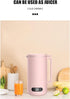 Mini Electric Soybean Milk Maker, Automatic Soy Milk Machine, Fruit Juicer, Food Blender, 110V, 350ml