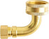 HYDRO MASTER Brass Dishwasher Inlet Elbow Solid Brass,3/8" OD Comp x 3/4" FNH. by HYDRO MASTER