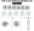 LOGUIDE LED Light Up Coasters, LED Bottle Lights, Flashing Shots Light, Cool-White Coaster Discs for Drinks