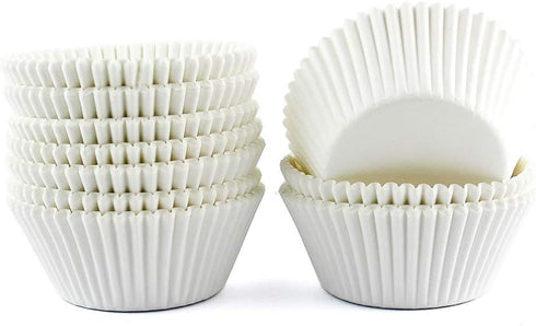 Baking Cups Cupcake Liners - Standard Sized, 300 Count (White)