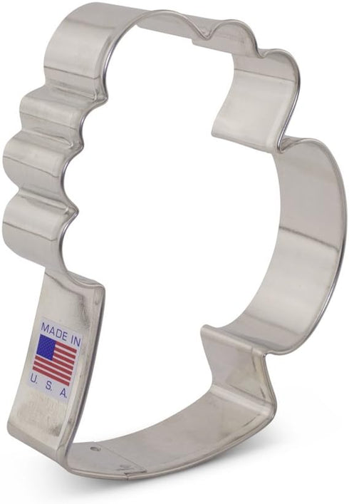 Ann Clark Beer Mug/Stein Cookie Cutter, 4.25" Made in USA