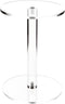 Plymor Clear Acrylic Round Barbell Pedestal Display Riser, 8" H x 6" D (1/4" thick)