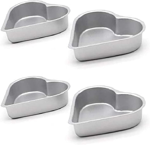Thymart Mini Tart Pan Set, 4-Inch 4Pcs Non-Stick Round Quiche Bakeware for Oven and Instant Pot Baking