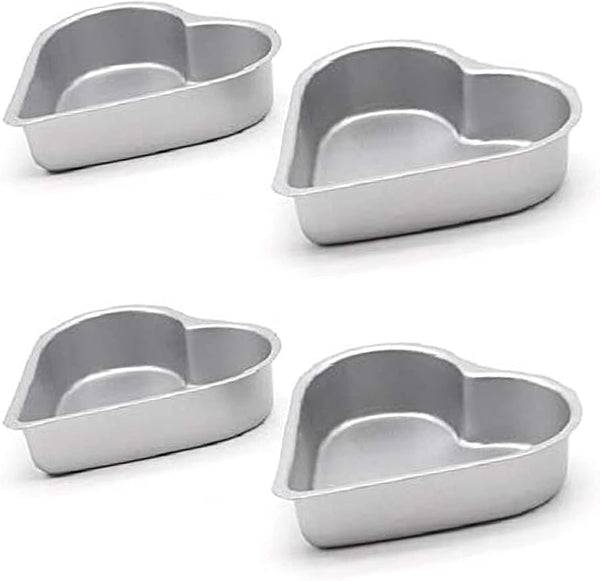 Thymart Mini Tart Pan Set, 4-Inch 4Pcs Non-Stick Round Quiche Bakeware for Oven and Instant Pot Baking