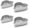 Thymart Mini Tart Pan Set, 4-Inch 4Pcs Non-Stick Round Quiche Bakeware for Oven and Instant Pot Baking