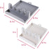 Kitchen Utensil Rest - Heat-Resistant Spoon Holder for Spoons, Ladles, Tongs & More - 2 Pack (White & Grey)