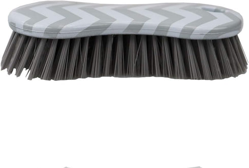 Home Basics mall (Grey), Small Scrubber Brush, 6.25" x 2.75" x 1.5", Gray by Home Basics