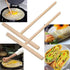 2 Pcs Wooden Crepe Maker, Pancake Batter Spreader Stick, Kitchen Cooking Utensils for Restaurant Canteen Supplies