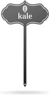 RealSteel Metal Seed & Plant Markers Elegant Indoor & Outdoor Garden Stakes