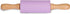 Small Rolling Pin for Kids, Non-Stick Silicone Surface with Wooden Handles for