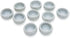 " Inch Diameter White Round Ceramic Sauce Bowls, Set of 10 Pieces Miniature Tableware