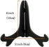 Artliving Black 4" Wood-Like Plastic Easels - Set of 4 Plate Display Stands for Picture Frames