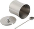 Stainless Steel Sugar Bowl Seasoning Jar with Cover Spoon, Condiment Pot for Salt, Sugar, Pepper, Kitchen Gadgets