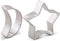 2 Pieces Moon and Star Cookie Cutter Set - Food Grade Stainless Steel