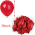 KADBANER 50 pcs Red Balloons, 12 Inch Latex Balloons for Wedding Birthday Party Baby Shower Christmas Decorations