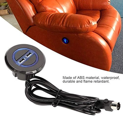 Electric Recliner Chair Sofa Replacement Button - Hand Control Handset with Dual USB Remote