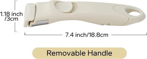Removable Handle White, Detachable Pan Gripper, Replacement Handle for All Cookware