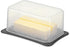 SIGNORA WARE Signoraware Wide Butter Dish with Lid Fits, Airtight, Stackable, BPA-Free Plastic, Microwave & Dishwasher