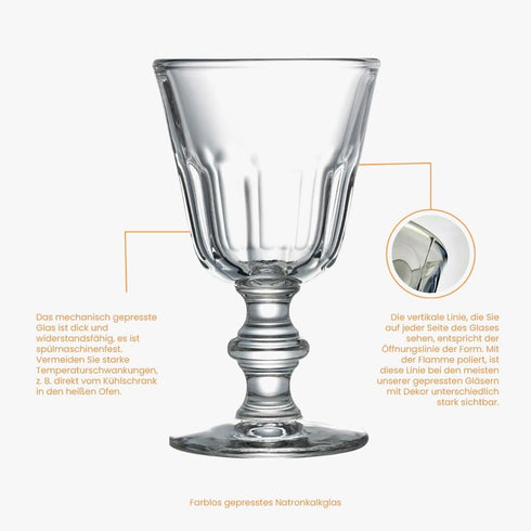 La Rochere Perigol Wine, Clear, 7.8 fl oz (220 cc), f3.3 x H5.7 inches