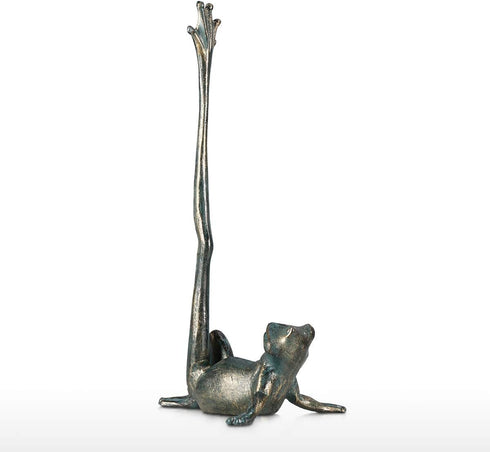 Tooarts Frog Design Cast Iron Paper Towel Stand - Antique Style Organizer