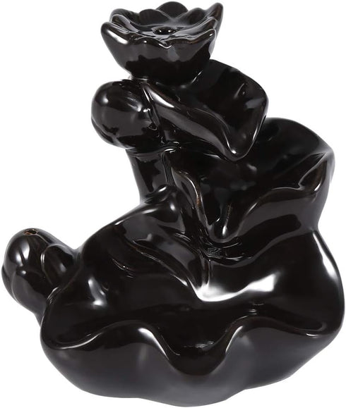 AUNMAS Ceramic Glaze Incense Holder - Backflow Step Up Incense Stand for Home Office Decor