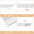 16" 2 Packs, MKO Floating Shelves for Wall, Metal Wall Mounted Shelf for Bathroom, Bedroom, Living Room, Kitchen