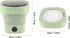 Foldable Portable Washing Machine, Mini Washer 6.5L Large Capacity, Soft Spin Drying, Green, for Home, Camping,