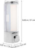 Travel Shampoo Hand Soap Dispenser - Refillable Liquid Holder Box for Home and Office (Plating)