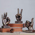 Nice Purchase Hand Finger Gesture Desk Statues - Creative Home Living Room Cabinet Shelf Decoration (Victory Gesture in