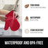 Gorilla Grip Heat and Slip Resistant 4 Piece Silicone Oven Mitt and Trivets Set - Waterproof, Cotton Lined