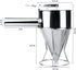 MyLifeUNIT Stainless Steel Pancake Batter Dispenser, Funnel Dispenser with Stand for Baking
