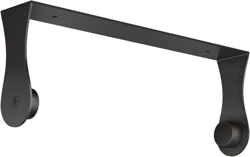 Paper Towel Holder Under Cabinet, Stainless Steel, Wall Mount, Black Adhesive Paper Roll Holder for Kitchen