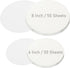 100 Sheets Disposable Round Parchment Paper, 8 Inch/6 Inch Precut Non-Stick Baking Sheets for Cake, Pizza, Cookies