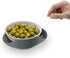 Joseph Joseph Double Dish, Pistachio and Snack Serving Bowl with Food Waste Compartment, BPA-Free - Grey