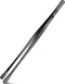 Black Stainless Steel Kitchen Tweezers, Round Tip Tweezer Tongs for Cooking with Multi-Function Precision Serrated Tips