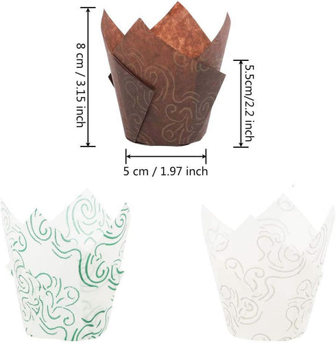 150Pcs/Pack Cake Mold Muffin Cupcake Paper Cups, Oilproof Cupcake Liner Wrapper