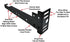 Tech Team Bed Frame Extension Set, 2 Pieces, Hardware Included, Extend Metal Bedframe to Meet Headboard