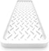 Happitasa Silicone Kitchen Sink Organizer Tray, Sponge Holder and Soap Dish, White, 12" x 4", Zigzag