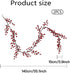 Wuhetyo Berry)-2PCS Christmas Red Pip Berry Garland, Artificial Burgundy Red Berry Vines Garland Decor for Winter