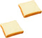 2PCS 4.33 Inches Fake White Toast Slices Realistic Artificial Bread Decor for