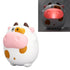 Electric Mini Night Light Heater, USB Rechargeable Fast Heating Cartoon Cow (White)