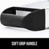 GORILLA GRIP XL 4-Sided Cheese Grater with Container, BPA-Free Stainless Steel Box Grater, Black