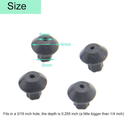 WB2K101 Range Burner Grate Rubber Feet Kit, 16 Pcs Compatible with GE and Kenmore Burner Grate Replace Parts