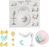 Sunhat Sugarcraft Silicone Mold, Goblet Gumpaste Cake Decorating, Fondant Cupcake Decorations, Beach Summer