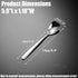 Small Square Spoons, SUS304 Stainless Steel 5.9 Inch Spoons for Ice Cream, Sugar, Cake, Coffee, Desserts, Set of 5