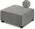 NeColorLife Velvet Ottoman Cover Square Storage Ottoman Slipcover Thick Stretchable Footrest Stool