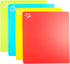 Flexible Cutting Board Mats, Plastic Sheets for Kitchen Cooking, Dishwasher Safe Set of 4 for Meat and Vegetables