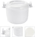 Microwave Rice Cooker Rice Steamer: Round Microwave Food Container for Rice, Chicken, Pasta Cooking