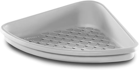 madesmart Bathtub Corner Shelf, Storage for Soaps, Shampoo Bottles & Bath Accessories, Strong Suction Cup, Drainage