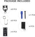 KXLIFE Black Accessories Kit for Flexible Ceiling Curtain Track, Bendable Curtain Track Hardware Set (Accessories Set)